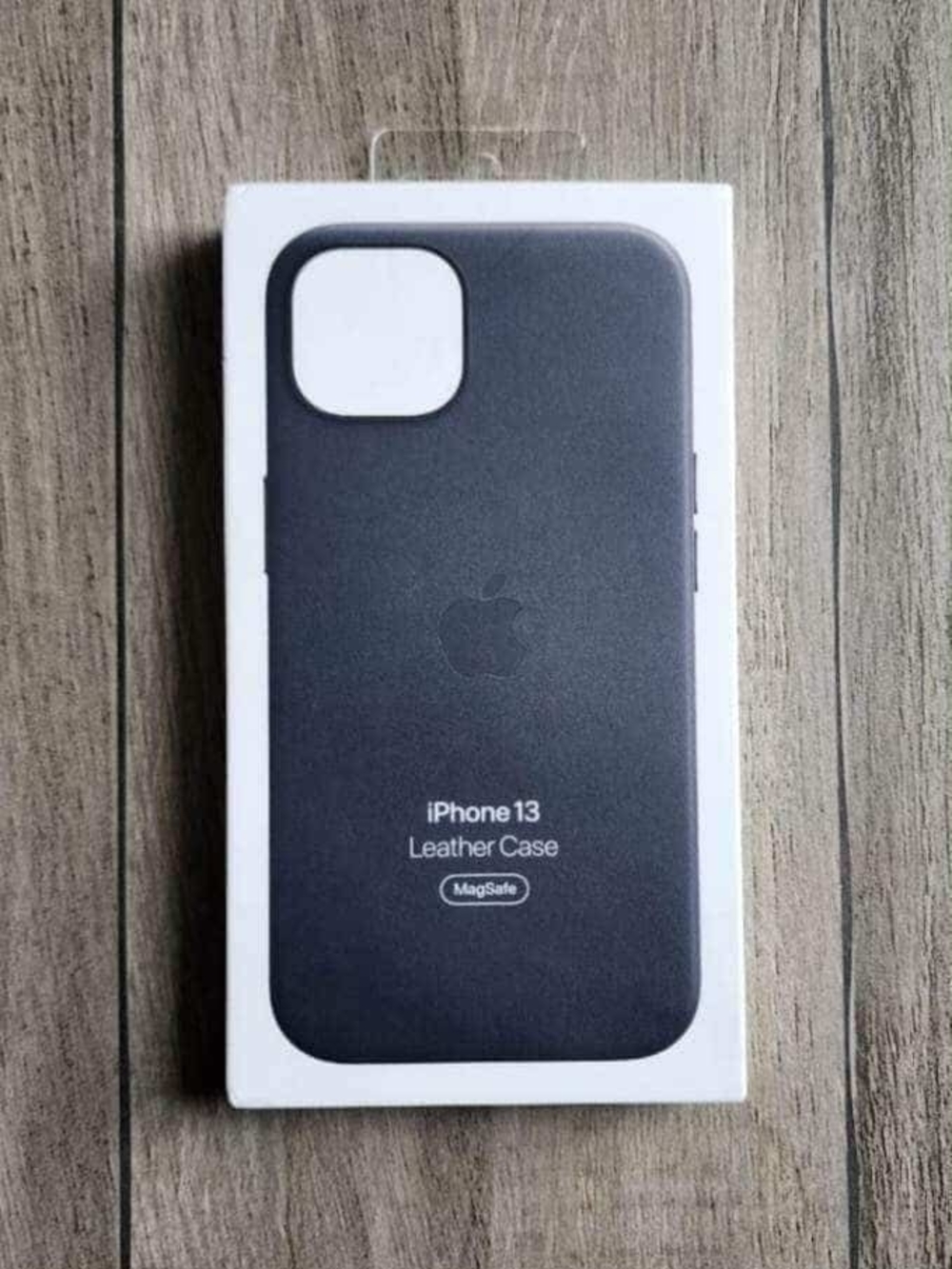 Apple iPhone 13 Leather Case - Charcoal Black